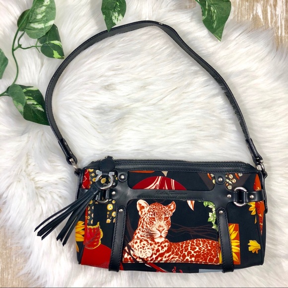 ferragamo animal print bag